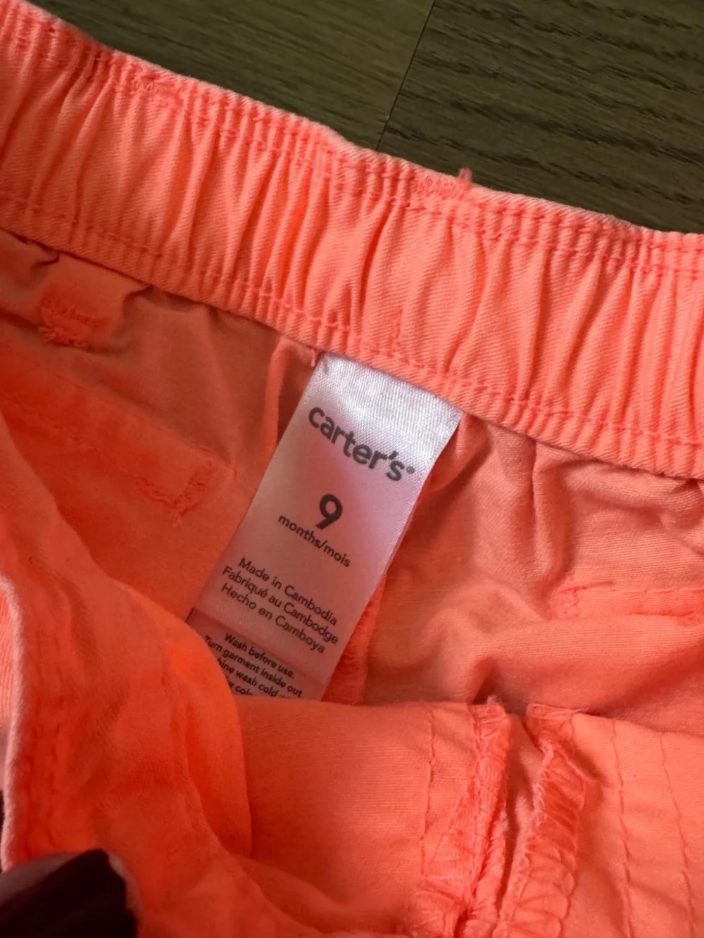 Baby Girl Shorts Bundle 9M | Carter's | 4 Pairs Summer Shorts